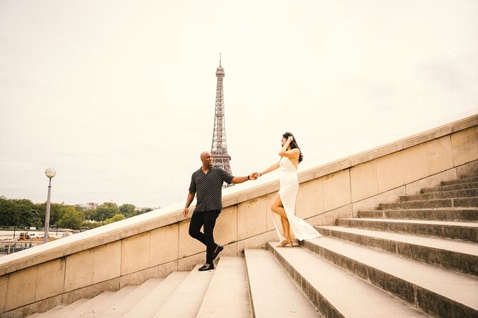 Professional Eiffel Tower Photo Tour with VOGUE Photographer - Entering the Eiffel Tower zone the fun way