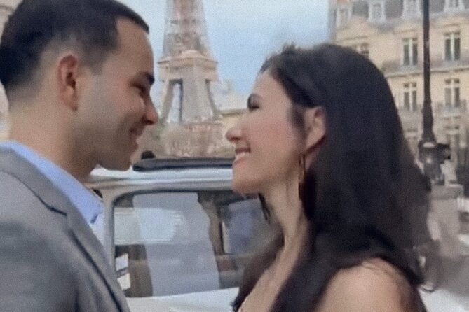 Romantic Tour of Paris in a Vintage Luxury Open-Top French Car - Eiffel Tower views near Rue de l’Université, plus the classic right-bank sights