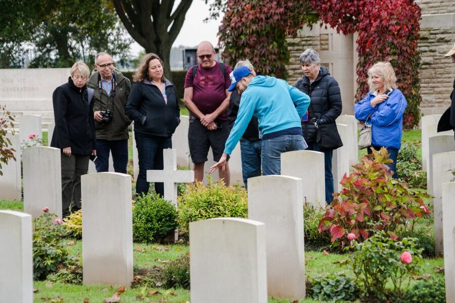 Small-Group Canadian Normandy D-Day Juno Beach from Paris - Beny-sur-Mer Canadian Cemetery: what respect looks like on a route