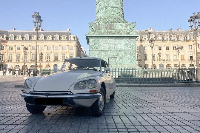 Vintage Car Private Tour of Paris : Iconic Open-Top Citroën DS - Louvre, National Assembly, and Élysée Palace: three different kinds of power