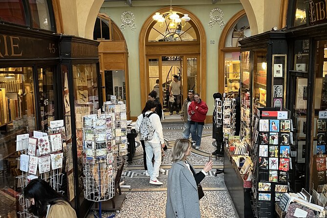 Walking tour of the Covered Passages of Paris -10 people max - Place de la Bourse: when commerce shows up in street form